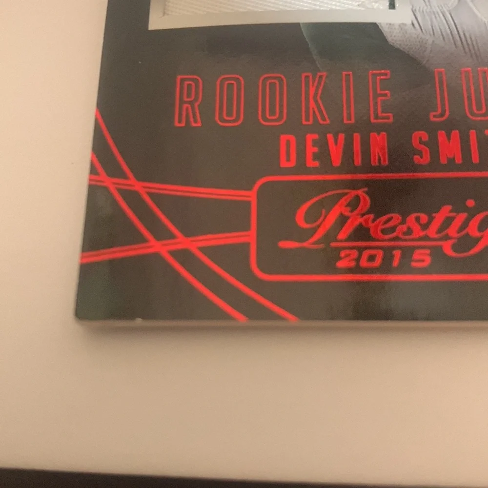 2015 Panini Prestige Rookie Jumbo Jerseys Devin Smith Jets Patches #RJJ-DS (011)